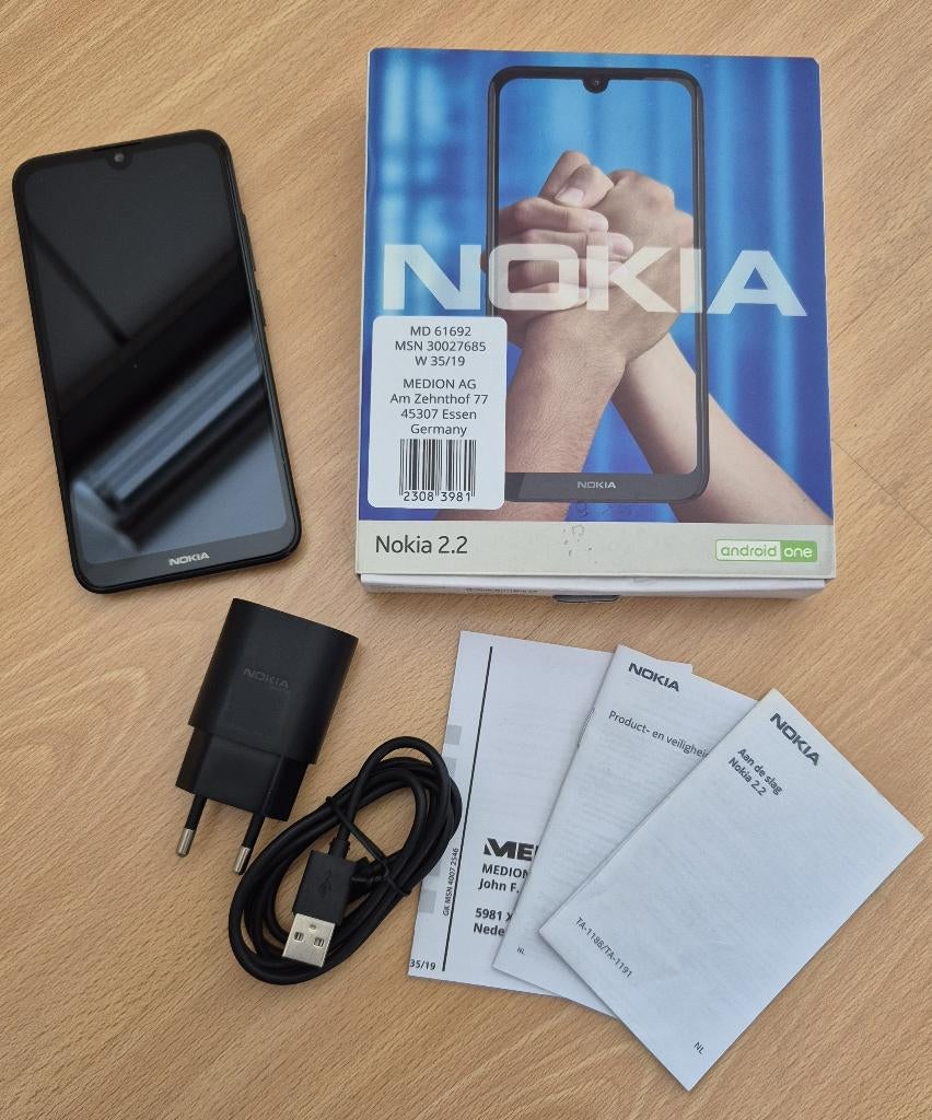 Nokia 2.2 smartphone, Telecommunicatie, Mobiele telefoons | Nokia, Nieuw, Zonder abonnement, Zonder simlock, Klassiek of Candybar