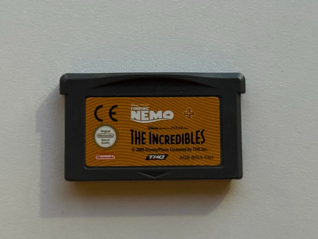 Finding Nemo + The Incredibles GBA Game, Spelcomputers en Games, Games | Nintendo Game Boy, Gebruikt, Avontuur en Actie, 1 speler