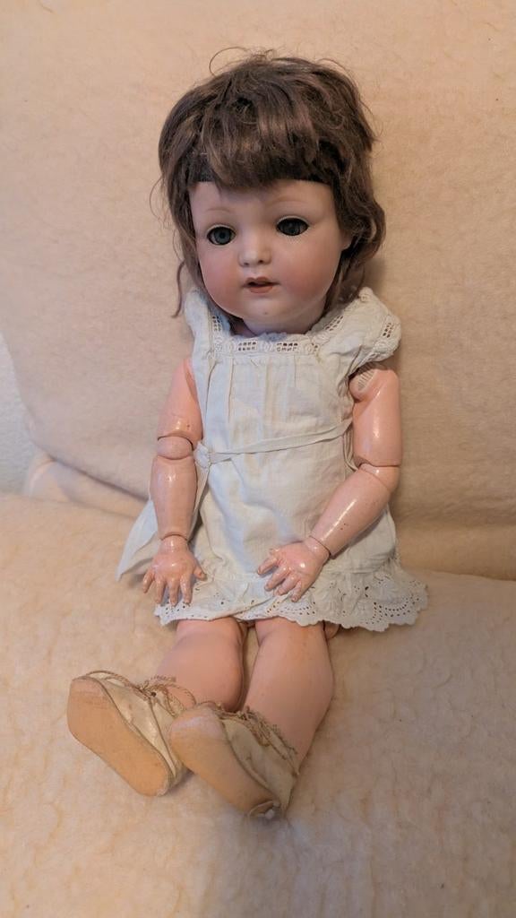 Antieke pop/1920/ Melitta nr 8/ 50 cm, Ophalen, Gebruikt, Pop