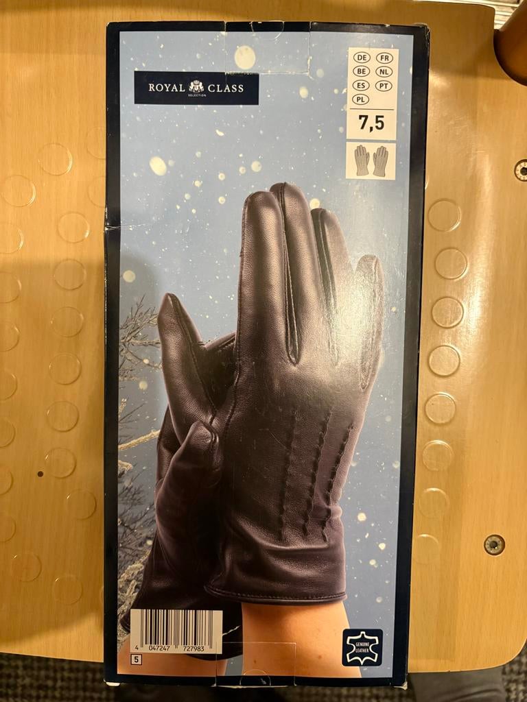 Royal Class leren handschoenen - Nieuwstaat, Kleding | Heren, Ophalen of Verzenden, Nieuw, Zwart, Effen