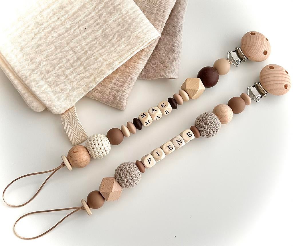 🤎ACTIE: 2 speenkoorden voor €14,90🤎, Ophalen of Verzenden, Nieuw, Kraamcadeau