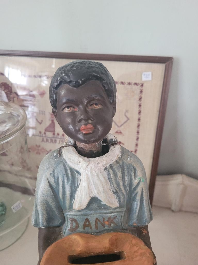 Antiek "knikengeltje" collecte bus missie bus, Ophalen of Verzenden