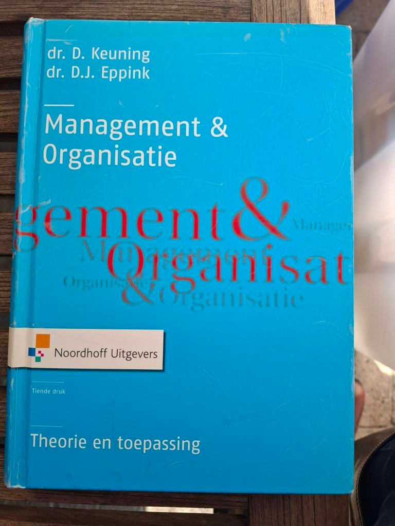 Management & Organisatie: Theorie en Toepassing, Ophalen of Verzenden