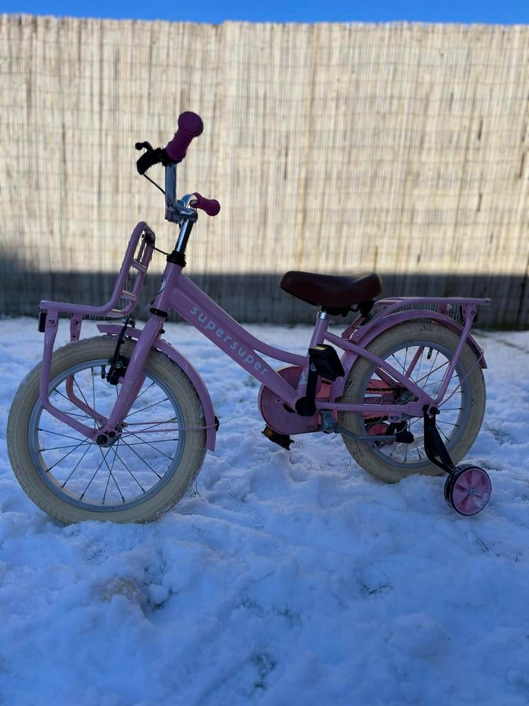 Leuke Meisjesfiets - 16 inch, Ophalen, Zijwieltjes, Supersuper cooper, 16 tot 20 inch