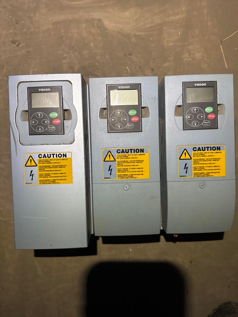 Frequentieregelaar Vacon, Ophalen, Gebruikt