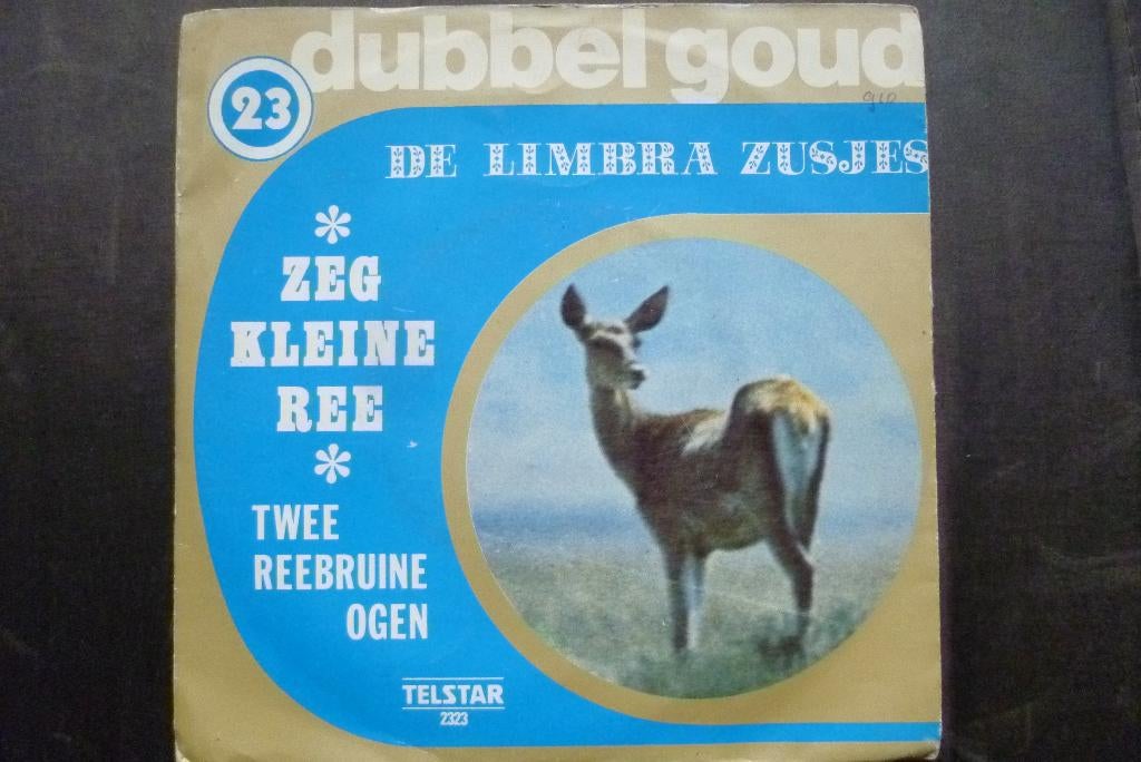 dubbelgoud/ limbra zusjes - zeg kleine ree  / telstar, 7 inch, Single, Ophalen of Verzenden, Zo goed als nieuw