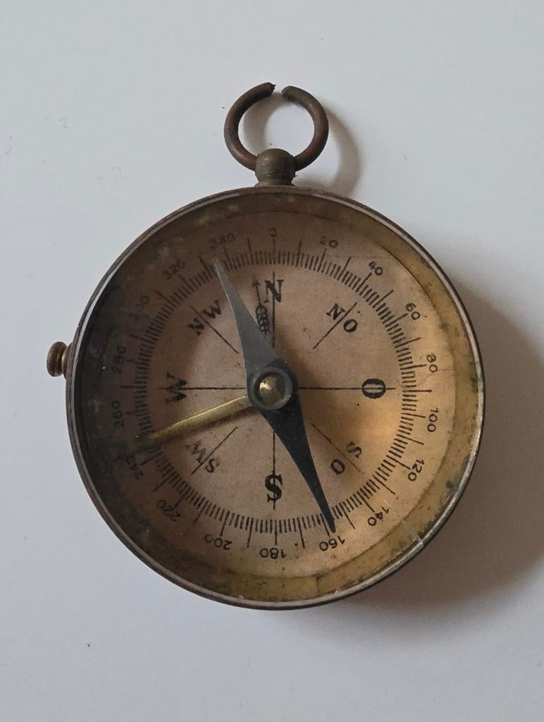 Antiek zakkompas/vintage kompas, decoratief & verzamelobject, Ophalen of Verzenden