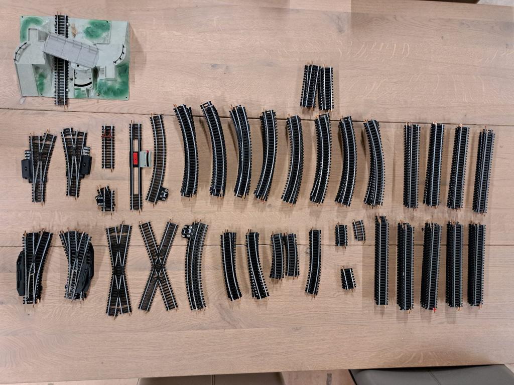 Uitgebreide Lima Treinset met Toebehoren, Overige merken, Gebruikt, Ophalen of Verzenden, Gelijkstroom