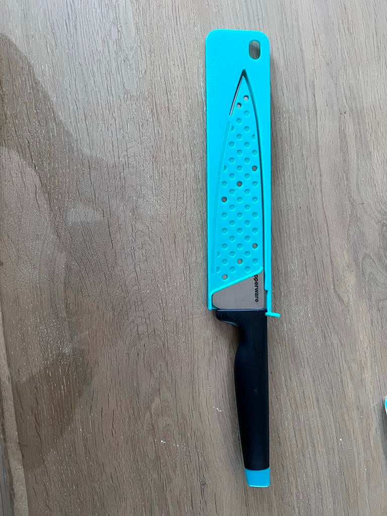 Tupperware Fileermes Nieuw in Hoes, Nieuw, Ophalen of Verzenden, Rvs of Chroom, Vaatwasserbestendig