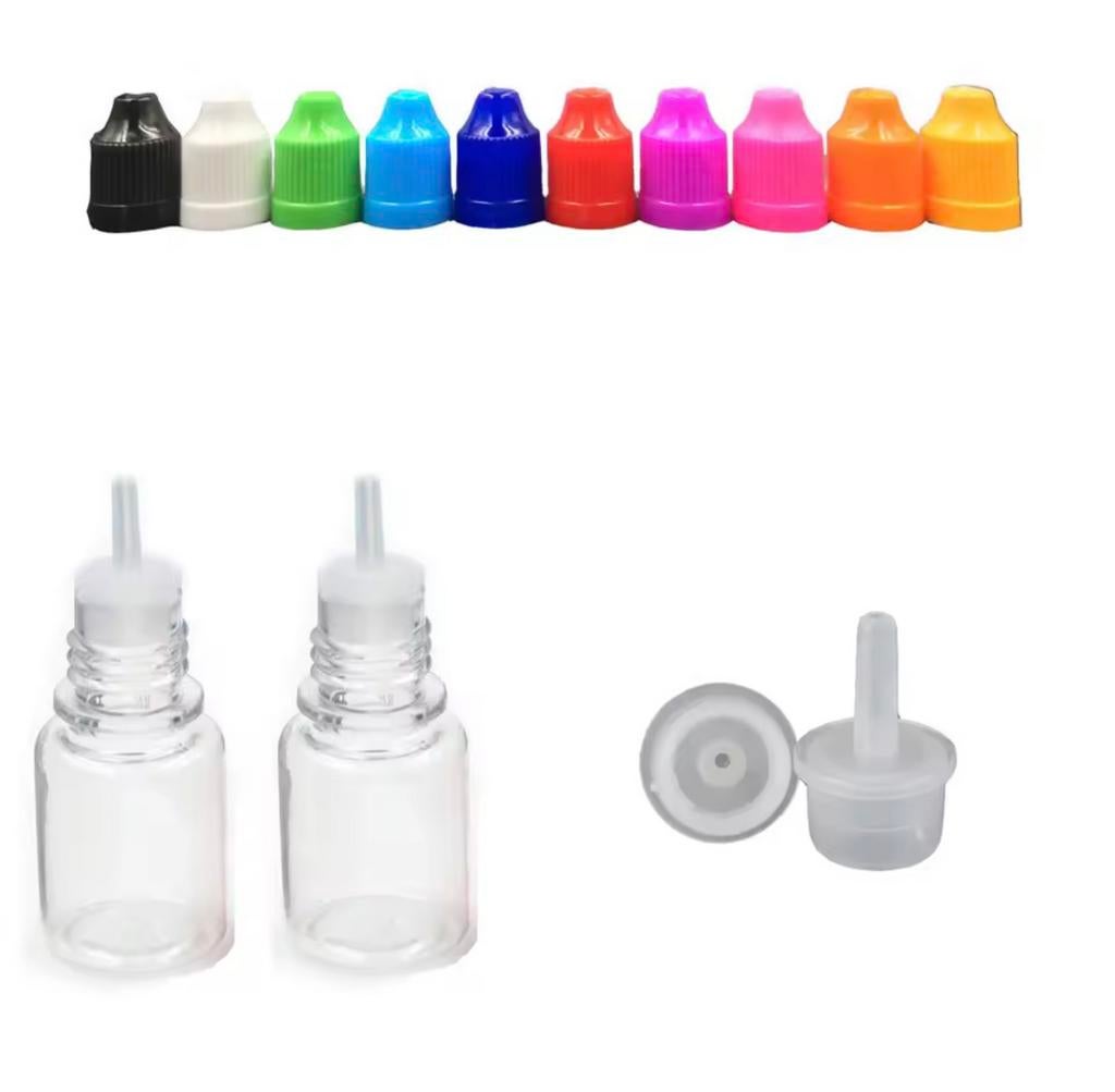 17x Transparante Plastic Knijpflesjes 5ml | Leeg, Ophalen of Verzenden, Nieuw