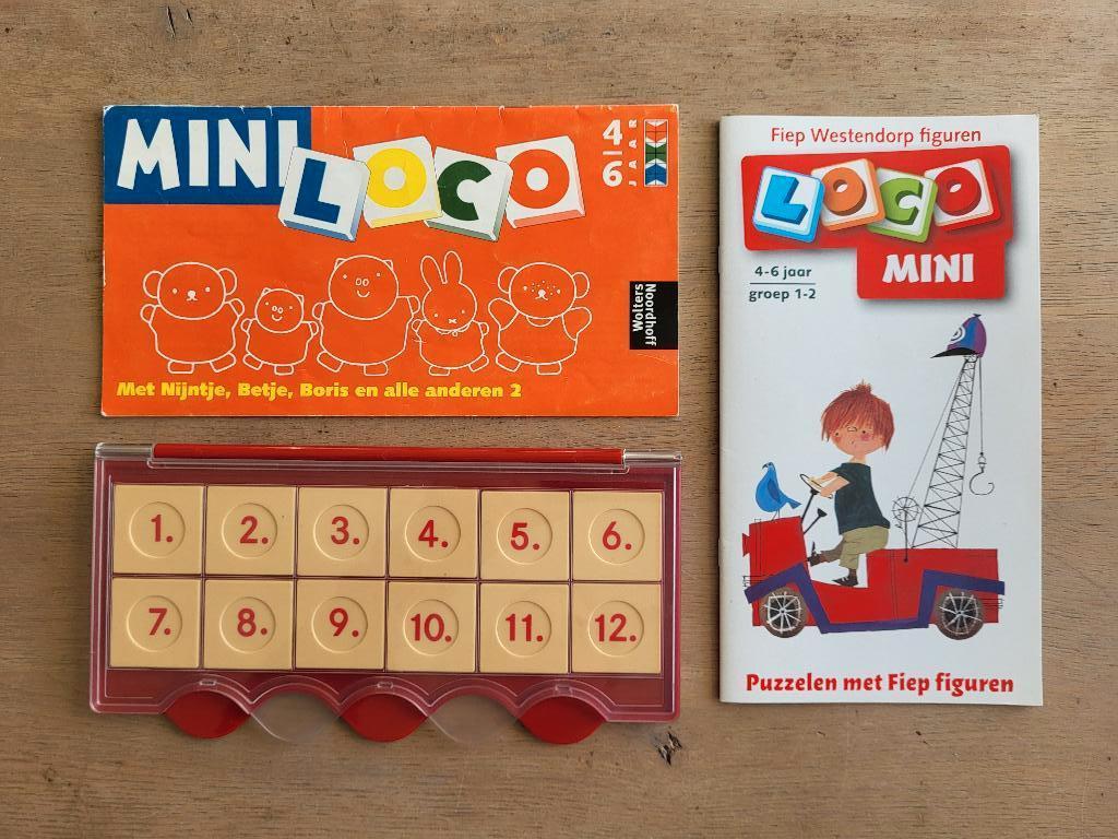 spel LOCO mini set: doos en 2 boekjes Pluk en Nijntje, Een of twee spelers, Ophalen of Verzenden, Zo goed als nieuw