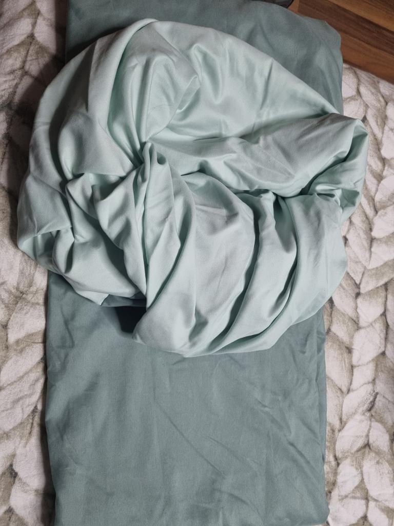 Optidee dekbedhoes, Ophalen of Verzenden, Tweepersoons, Groen, Dekbedovertrek