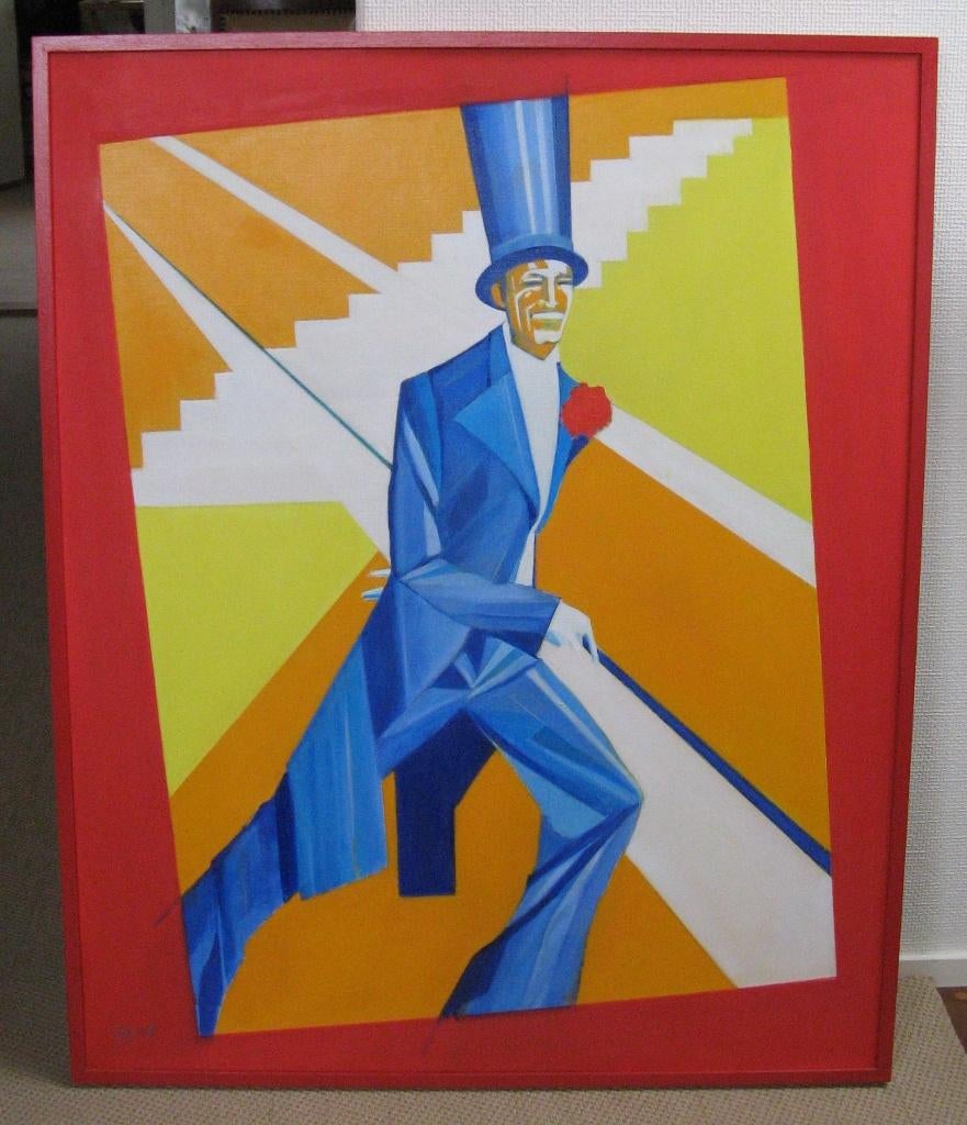 Schilderij Jos Brink 80x 100 cm, Antiek en Kunst, Ophalen