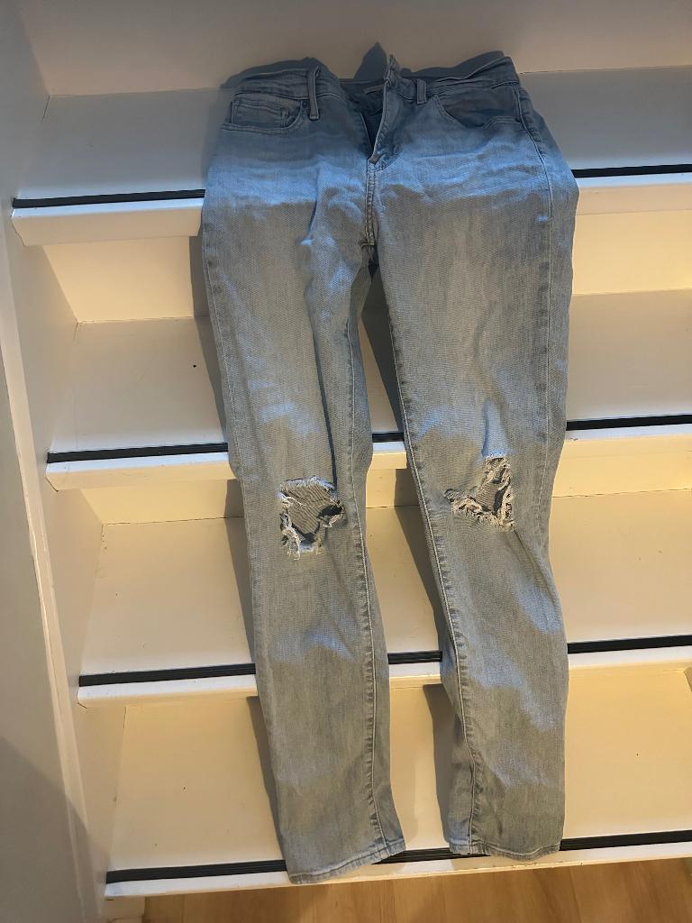 Levi’s premium 724 high rise straight jeans 25, Nijmegen, Ophalen, Blauw, Overige jeansmaten, Zo goed als nieuw