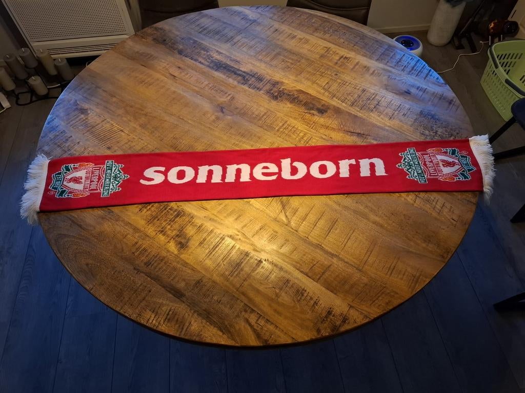 Liverpool FC Sjaal - Sonneborn, Anfield Road, Liverpool, UK, Ophalen of Verzenden, Zo goed als nieuw, Liverpool FC