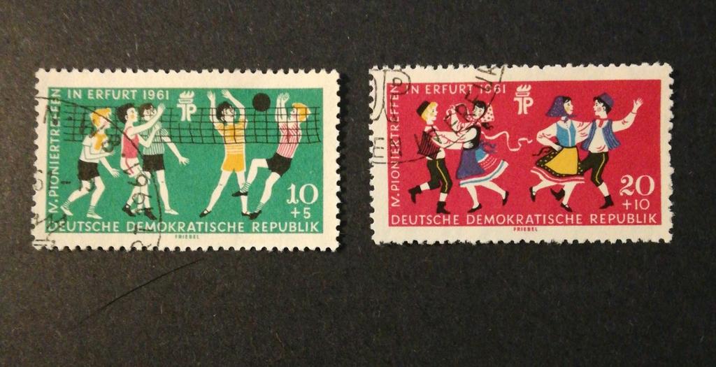 DDR 1961 Michel 827 en 828, Ophalen of Verzenden, DDR