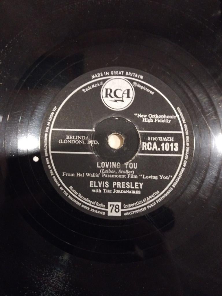 Elvis Presley - Loving you 78RPM, Ophalen of Verzenden, Gebruikt, 10 inch