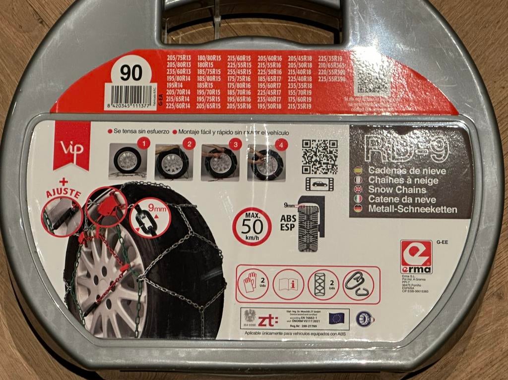 Sneeuwkettingen sneeuw ketting 90 /V70, Ophalen, Zo goed als nieuw