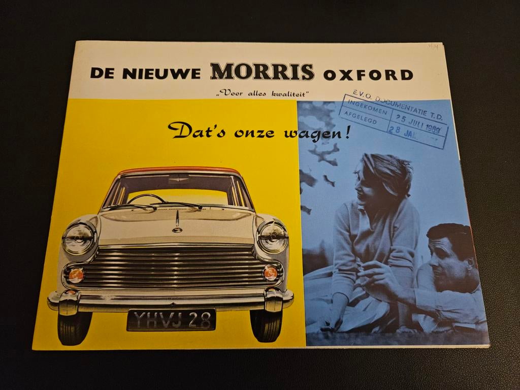 Brochure Morris Oxford, Ophalen of Verzenden, Zo goed als nieuw, Overige merken