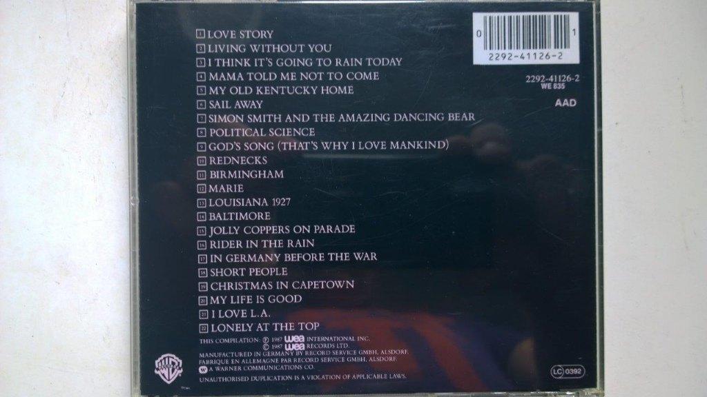 Randy Newman - Lonely At The Top The Best Of, Ophalen of Verzenden, Zo goed als nieuw