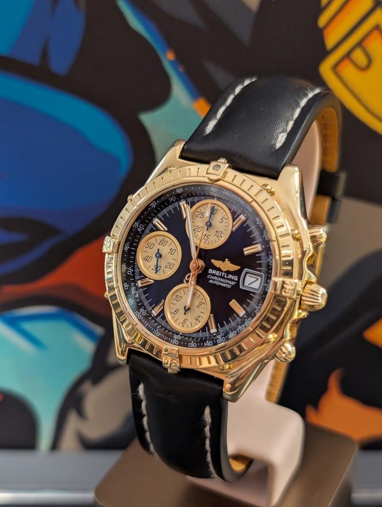 Breitling Chronomat GT 18k K13050, Ophalen of Verzenden, Zo goed als nieuw, Goud, Breitling