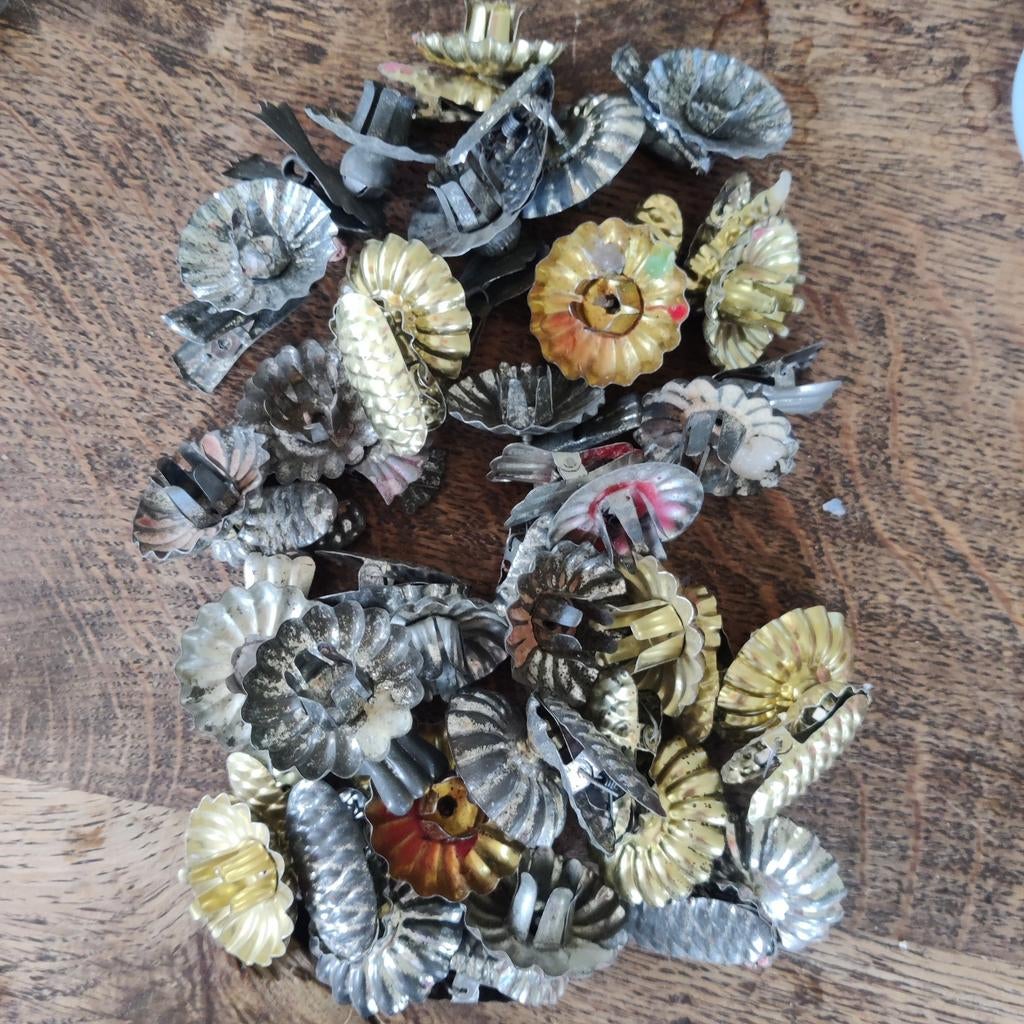 Oude en nieuwere kaarsenhouders kerstboom, Diversen, Kerst, Ophalen of Verzenden