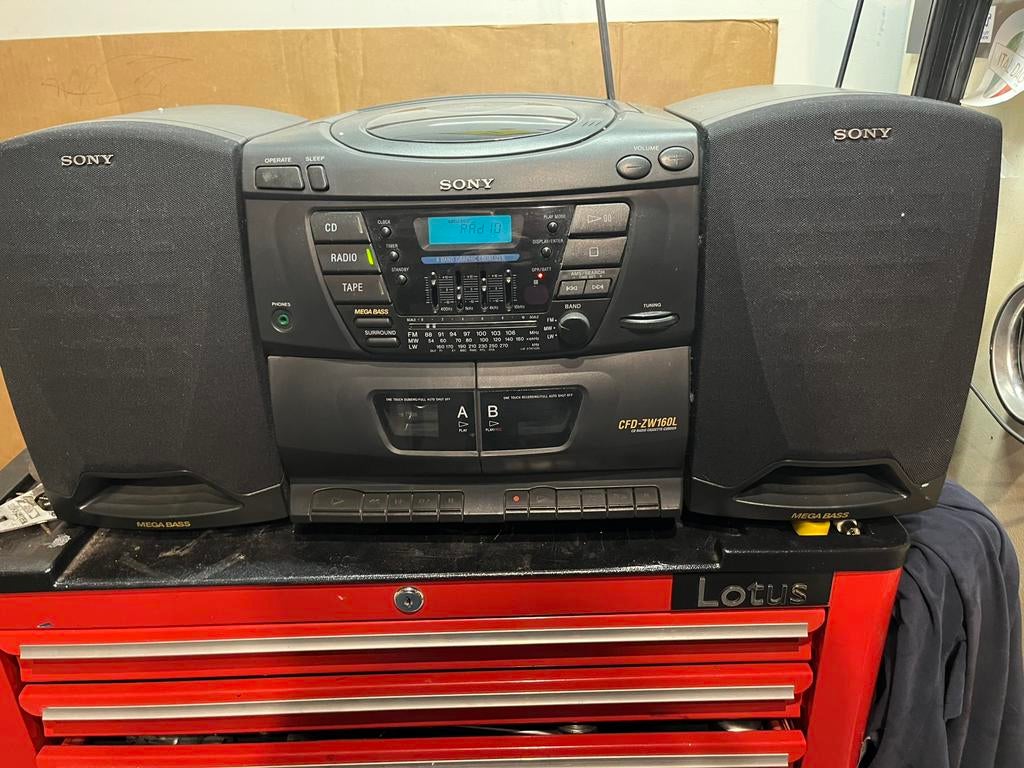 Sony CFD-ZW160L, Ophalen, Zo goed als nieuw, Radio, Met cd-speler