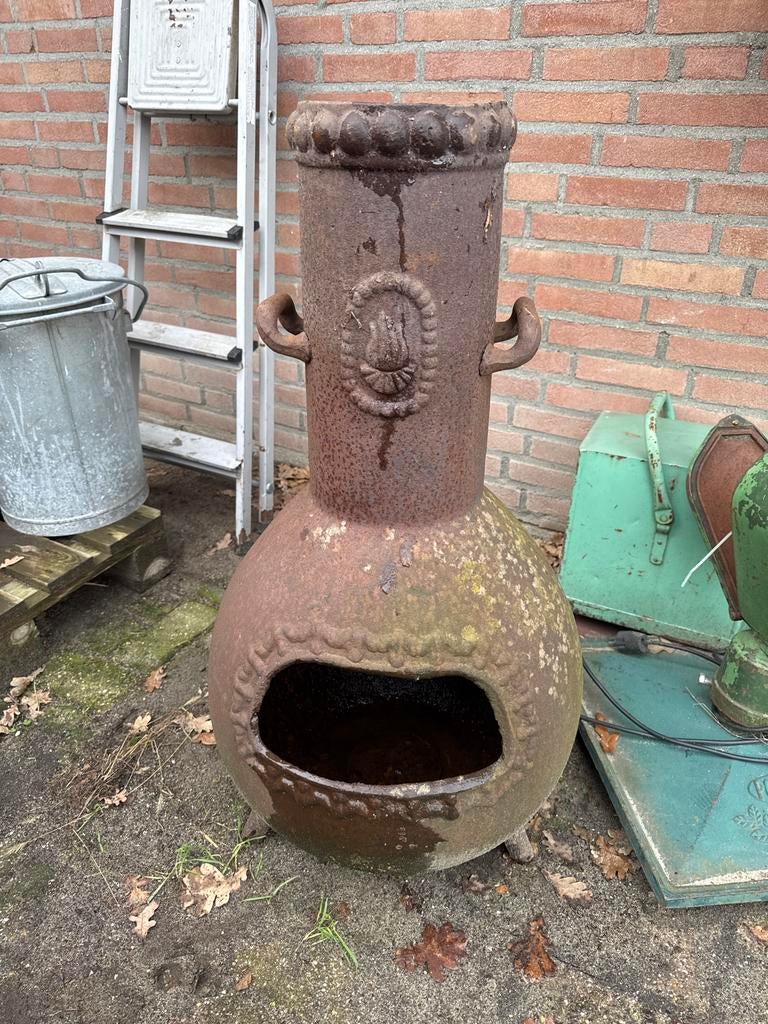 Gietijzeren Stookpot / Buitenkachel tuinkachel, Tuin en Terras, Vuurkorven, Ophalen, Gebruikt, Vuurkorf