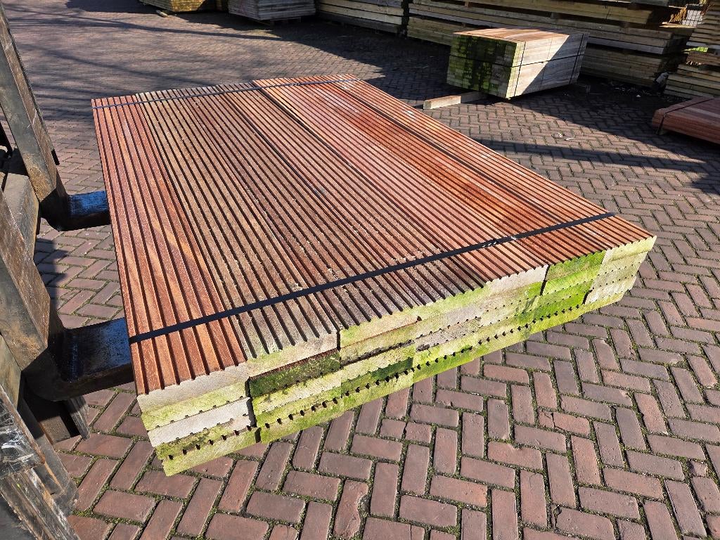 35 Vlonderplanken 3.6 x 14.0 cm / 1.45 meter - nr: HP116, Ophalen, Nieuw, Hout