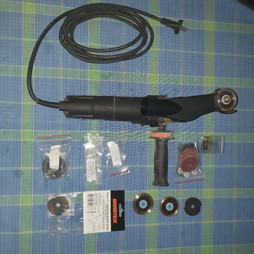 Arbortech mini grinder, Doe-het-zelf en Verbouw, Gereedschap | Zaagmachines, Ophalen, Minder dan 30 mm, Gebruikt, Cirkelzaag