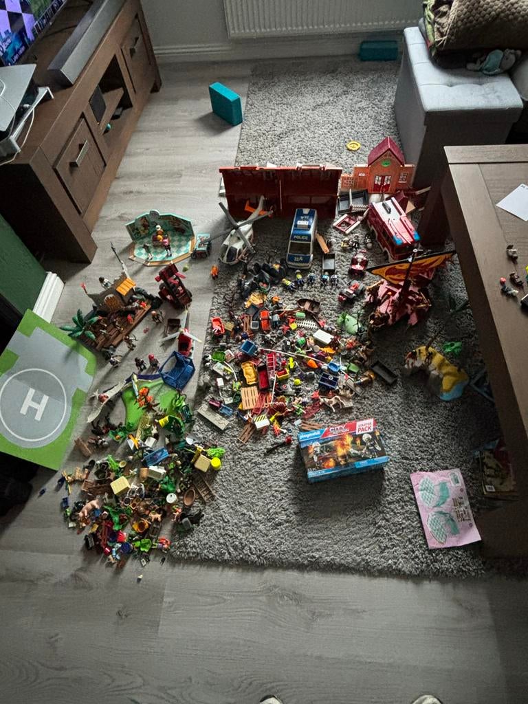 Playmobil Piraten, politie, brandweer, etc. Heel veeel!, Ophalen, Gebruikt