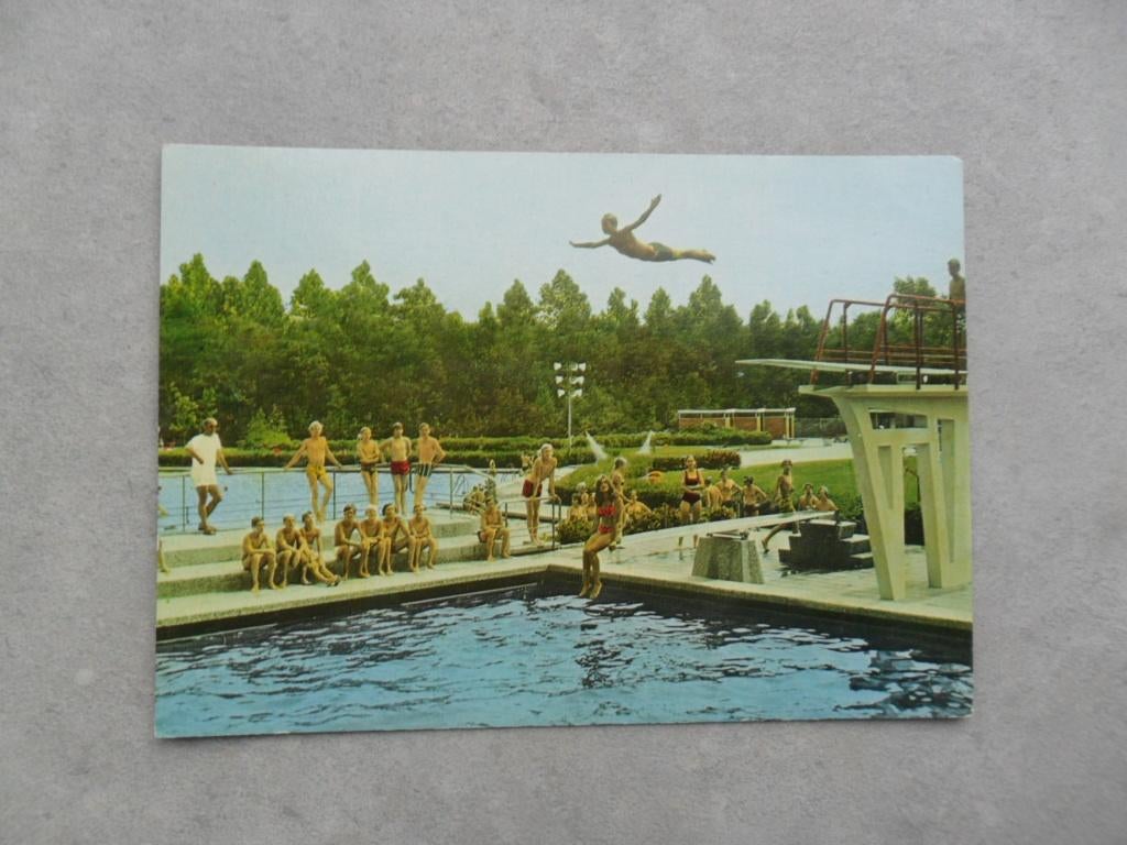 Schijndel, zwembad, Verzenden, 1980 tot heden, Gelopen, Noord-Brabant