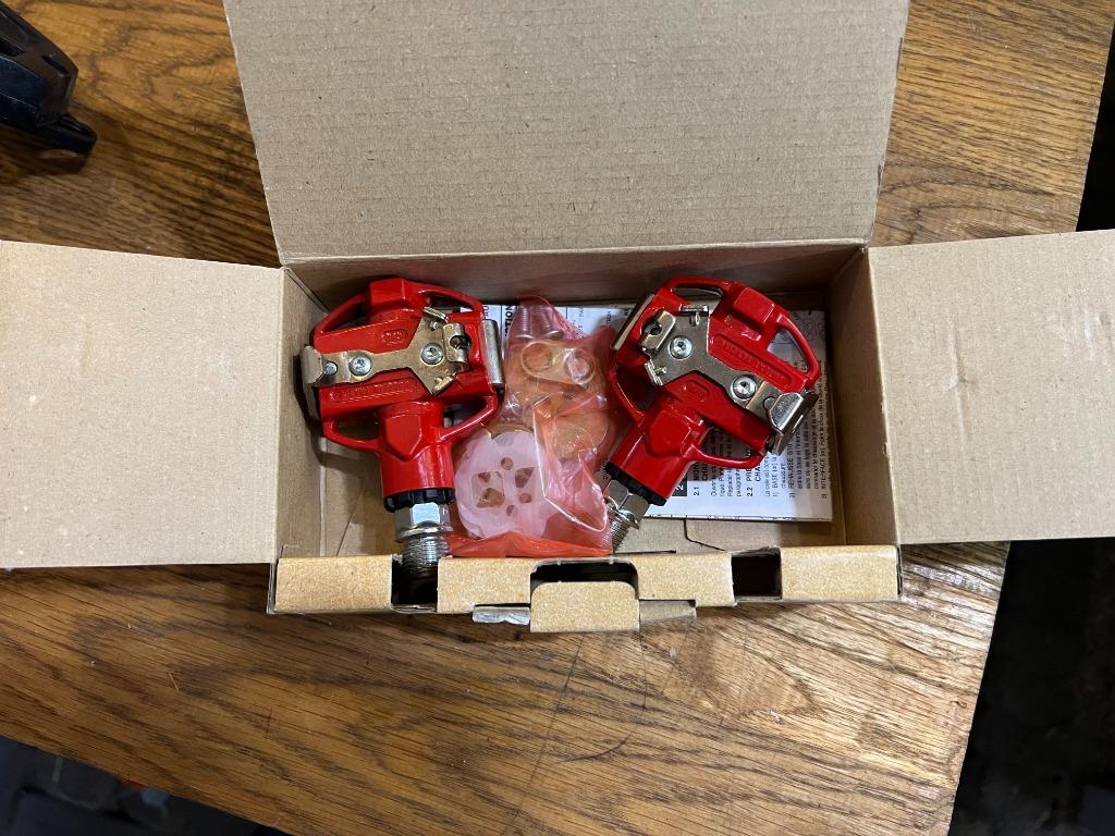 Pedalen New Looxs clipless retro/vintage (NOS), Fietsen en Brommers, Fietsonderdelen, Ophalen of Verzenden, Nieuw, Algemeen, Crankstel of Pedalen