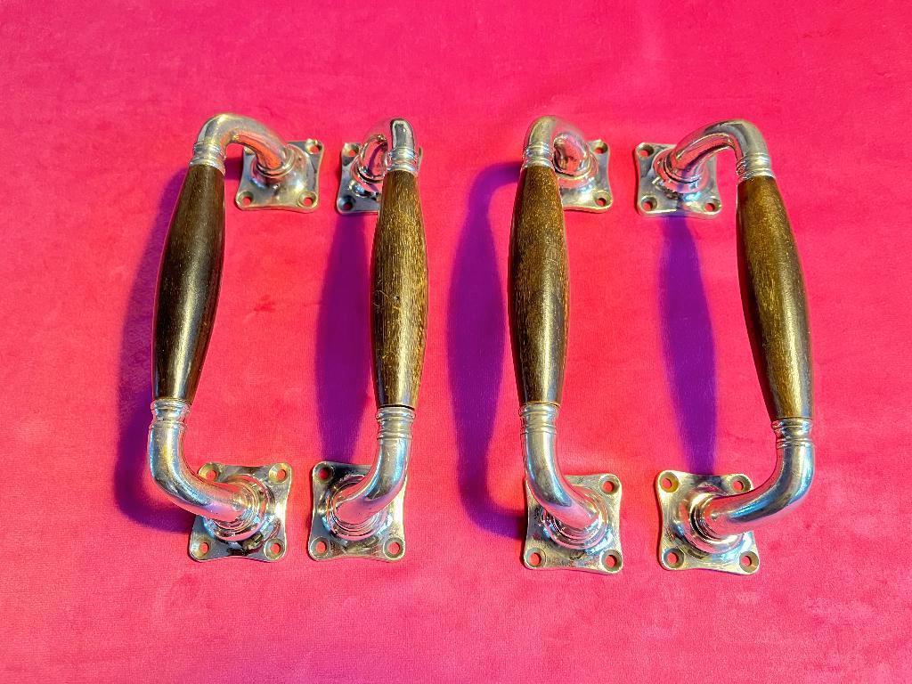 Antieke deurgrepen met hoorn , deur greep, deur, deurklinken, Ophalen of Verzenden