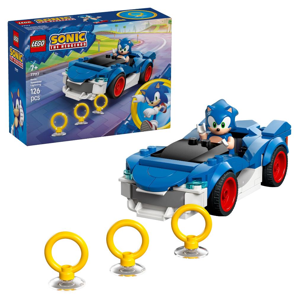 LEGO 77117 Sonic Speedster Lightning 126 delig, Kinderen en Baby's, Speelgoed | Duplo en Lego, Nieuw, Lego, Complete set, Ophalen of Verzenden