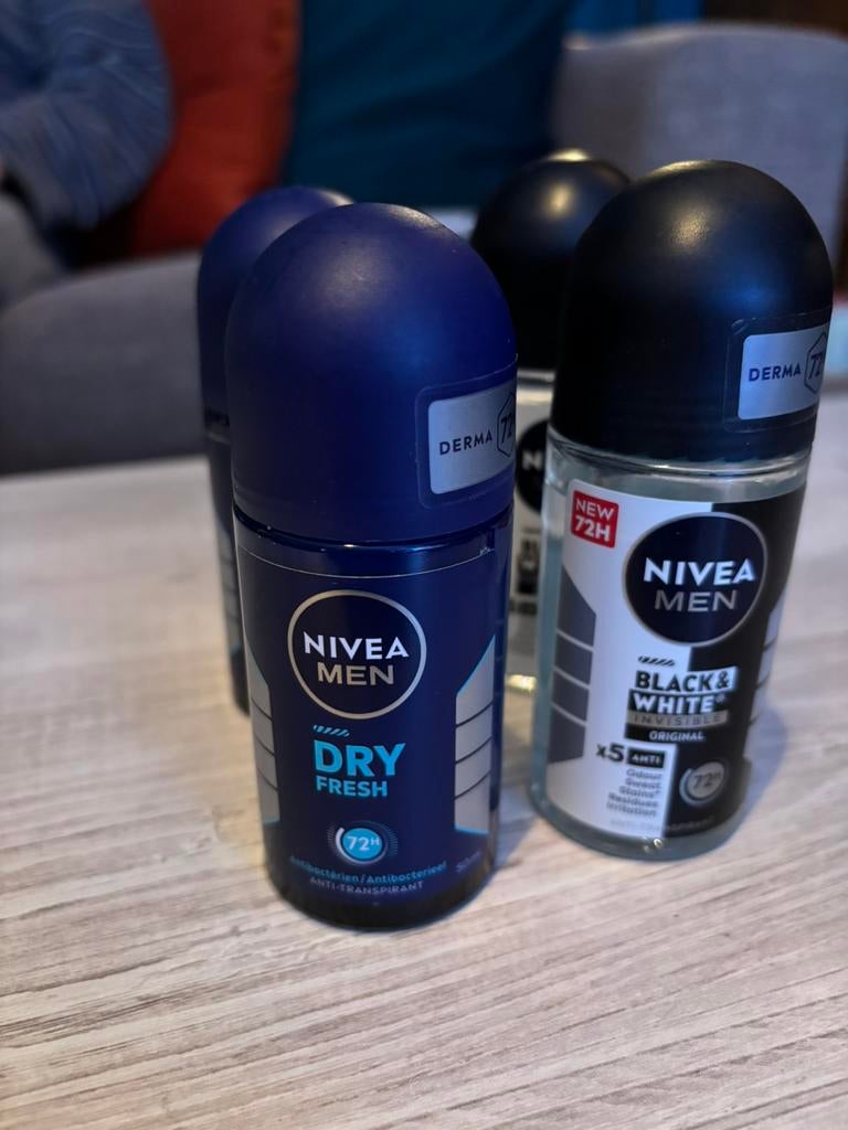 4 Nivea deo rollers voor men, Ophalen of Verzenden, Zo goed als nieuw