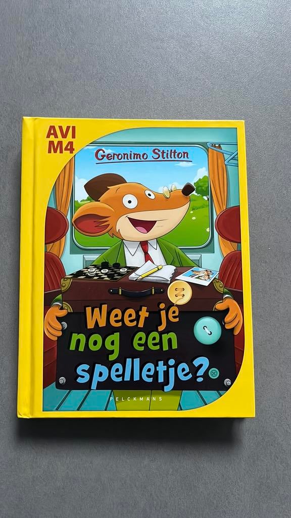 Geronimo Stilton - Weet je nog een spelletje? (AVI M4), Boeken, Non-fictie, Geronimo Stilton, Ophalen of Verzenden, Zo goed als nieuw