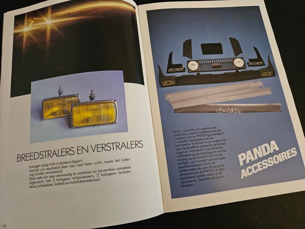 Brochure Fiat Accessoires 1982 oa Panda, Ophalen of Verzenden, Zo goed als nieuw, Overige merken