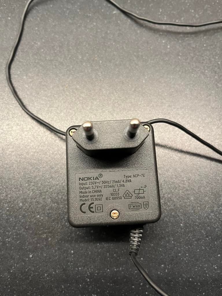 Nokia ACP-7E Oplader, Telecommunicatie, Mobiele telefoons | Telefoon-opladers, Ophalen, Gebruikt, Nokia