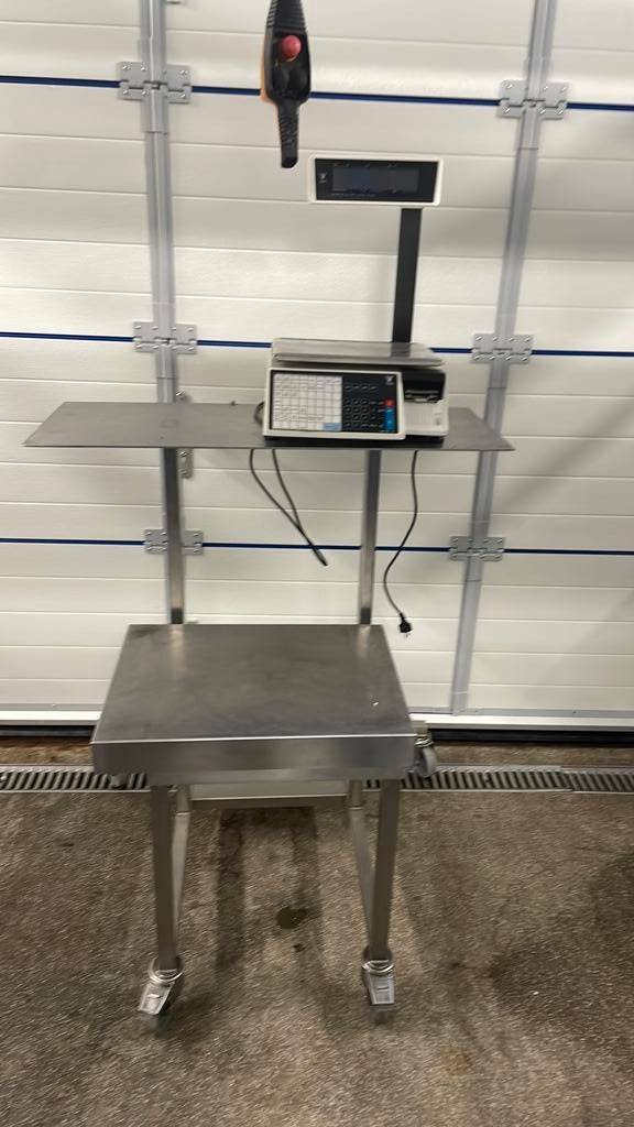 Digi kassaweegschaal op onderstel  1m bij83 cm, Ophalen of Verzenden, Vlees