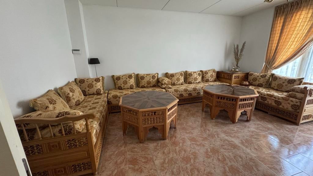 Mooie Marokkaanse bank, Ophalen, Gebruikt, Hout