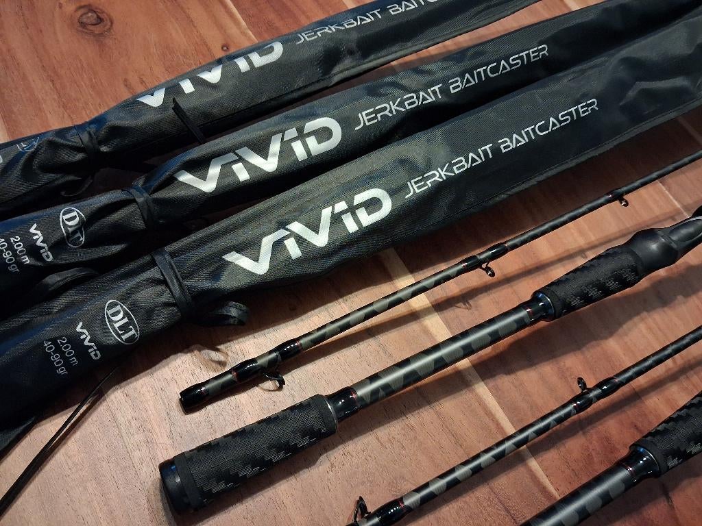 DLT Vivid Jerkbait Baitcaster (40-90 en 50-140g) Reelhengels, Info@hengelsportleon.nl, Werphengel, Nieuw, Ophalen of Verzenden