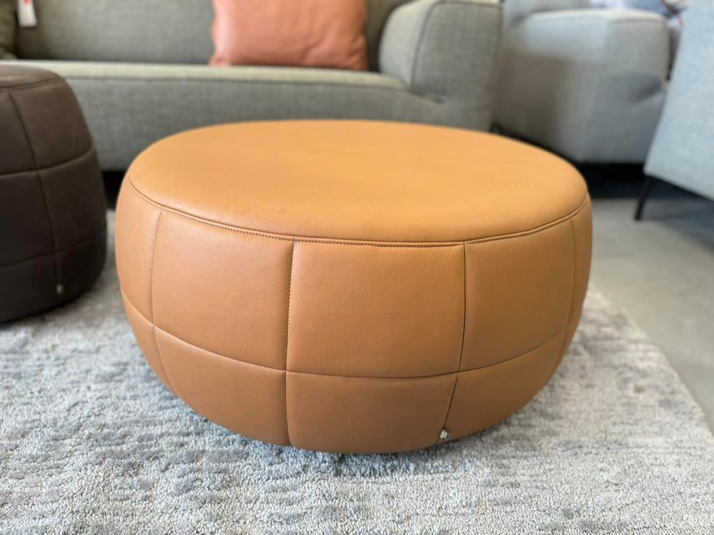 Nieuw Design on Stock Barrell Hocker Cera Fudge design Poef, Leolux Harvink Jori Rolf Benz Artifort Pode Eyye Montis, Rond, Leer