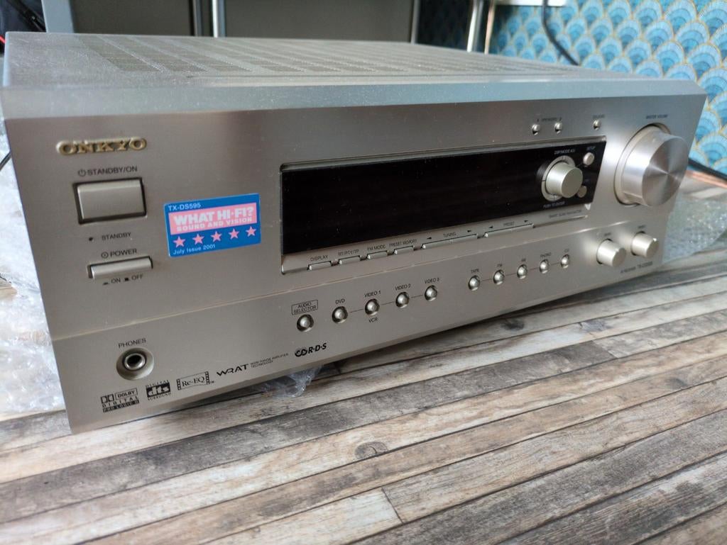 Goed werkende ONKYO TX-DS595 versterker, Ophalen, Zo goed als nieuw, 120 watt of meer, Onkyo