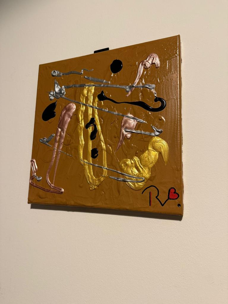 Kunstwerk schilderij kleurpalet luxe 30x30, Ophalen of Verzenden