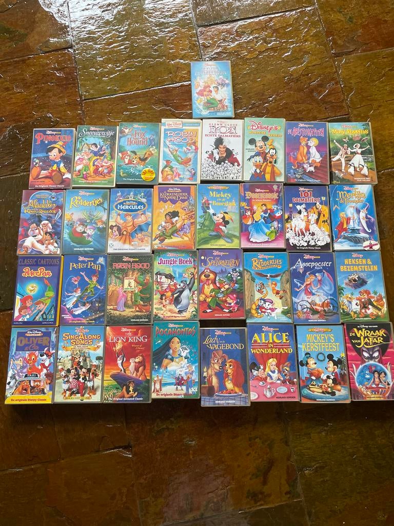 Grote collectie disney videobanden vhs, Cd's en Dvd's, VHS | Kinderen en Jeugd, Gebruikt, Alle leeftijden, Ophalen of Verzenden