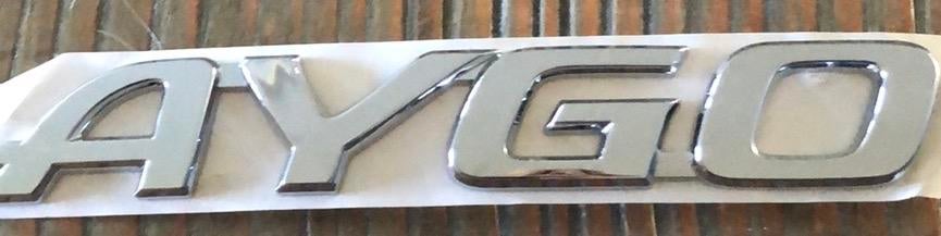 Toyota Aygo Logo Embleem, Ophalen of Verzenden, Gebruikt