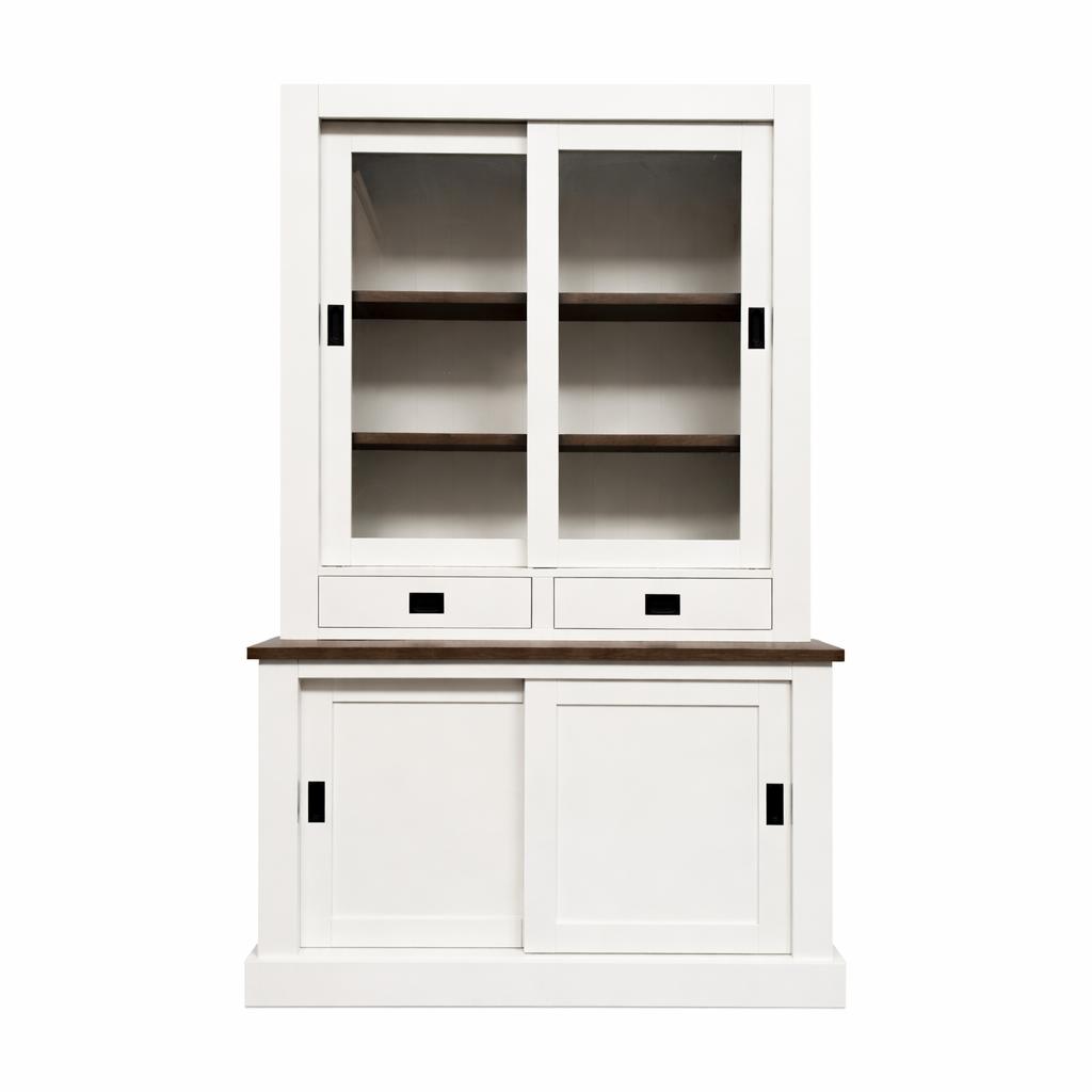 Voorraad buffetkast 130cm - ral 9010 - NU VOOR €1350,-!!, Huis en Inrichting, Kasten | Buffetkasten, Eikenhout, 200 cm of meer