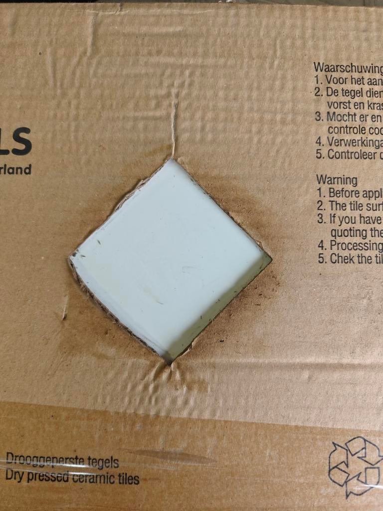 Wandtegels wit 30x60 cm - 8 stuks (1.44 m²), Ophalen, 40 tot 60 cm, Nieuw, Minder dan 5 m²