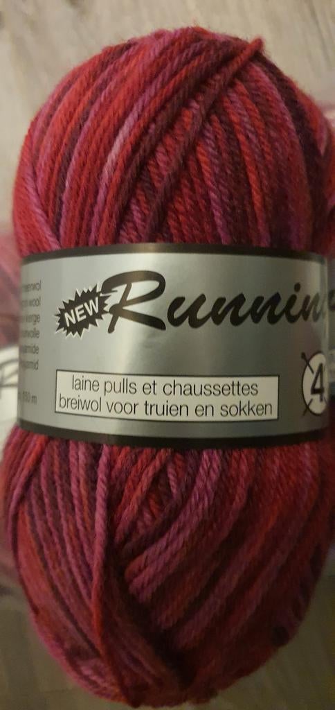 LOT: 6x Running Lammy Y. sokkenwol breigaren haakgare, Hobby en Vrije tijd, Breien en Haken, Nieuw, Breien of Haken, Wol of Garen